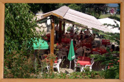 Repas sur la terrasse - Auberge des Montauds,  Restaurant Villard de Lans